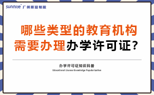 哪些类型的教育机构需要办理办学许可证？